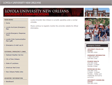 Tablet Screenshot of emergency.loyno.edu