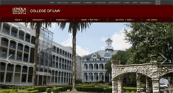 Desktop Screenshot of law.loyno.edu