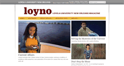 Desktop Screenshot of magazine.loyno.edu