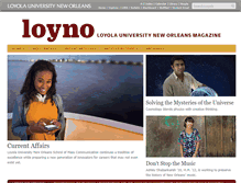 Tablet Screenshot of magazine.loyno.edu